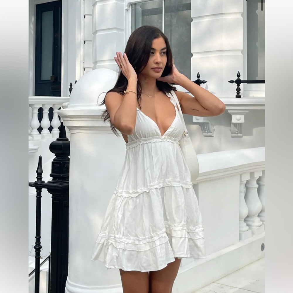 NWT PRINCESS POLLY White Romeo Mini Dress